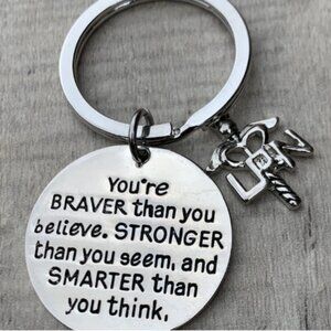 Nurse Keychain - Braver Than You Believe - LPN